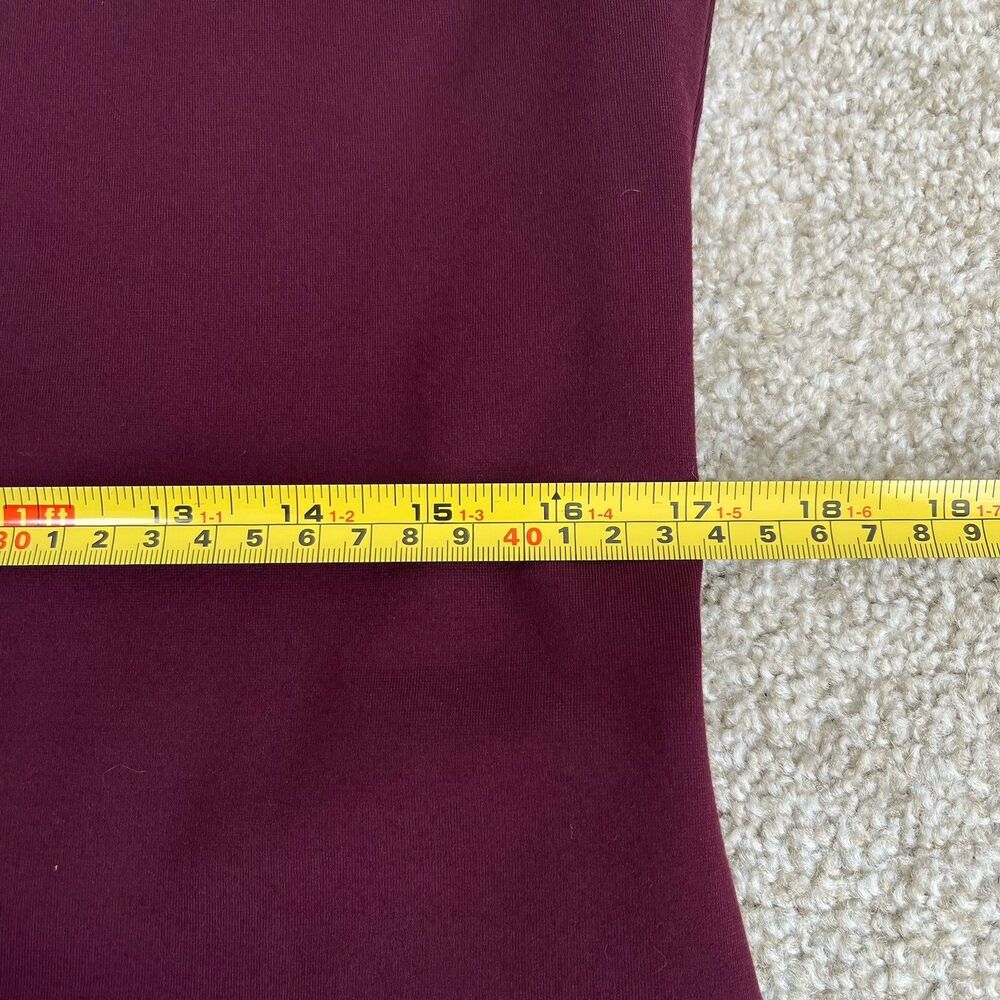 WHBM AURA Collection Sleeveless Sculpting Sheath Dress 14 Burgundy Career Office - Picture 13 of 14